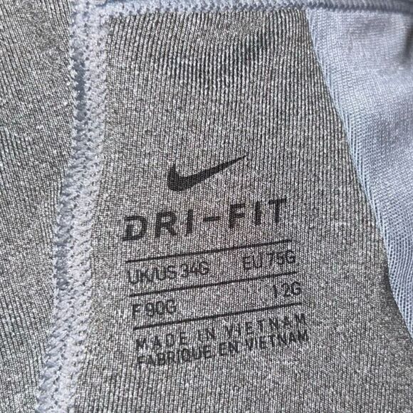 Nike Dri Fit Gray Sports Bra Size 34G - Picture 5 of 6